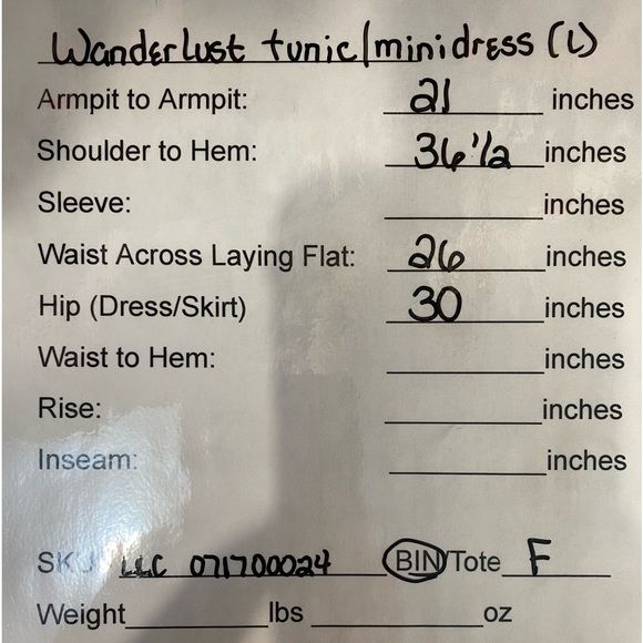 Wanderlust LA tunic, minidress with lace details, size Large - Picture 8 of 8